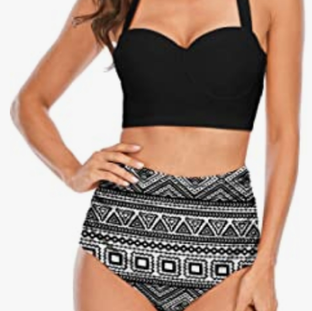 NIP Angerella Women Vintage Polka Dot High Waisted Bikini